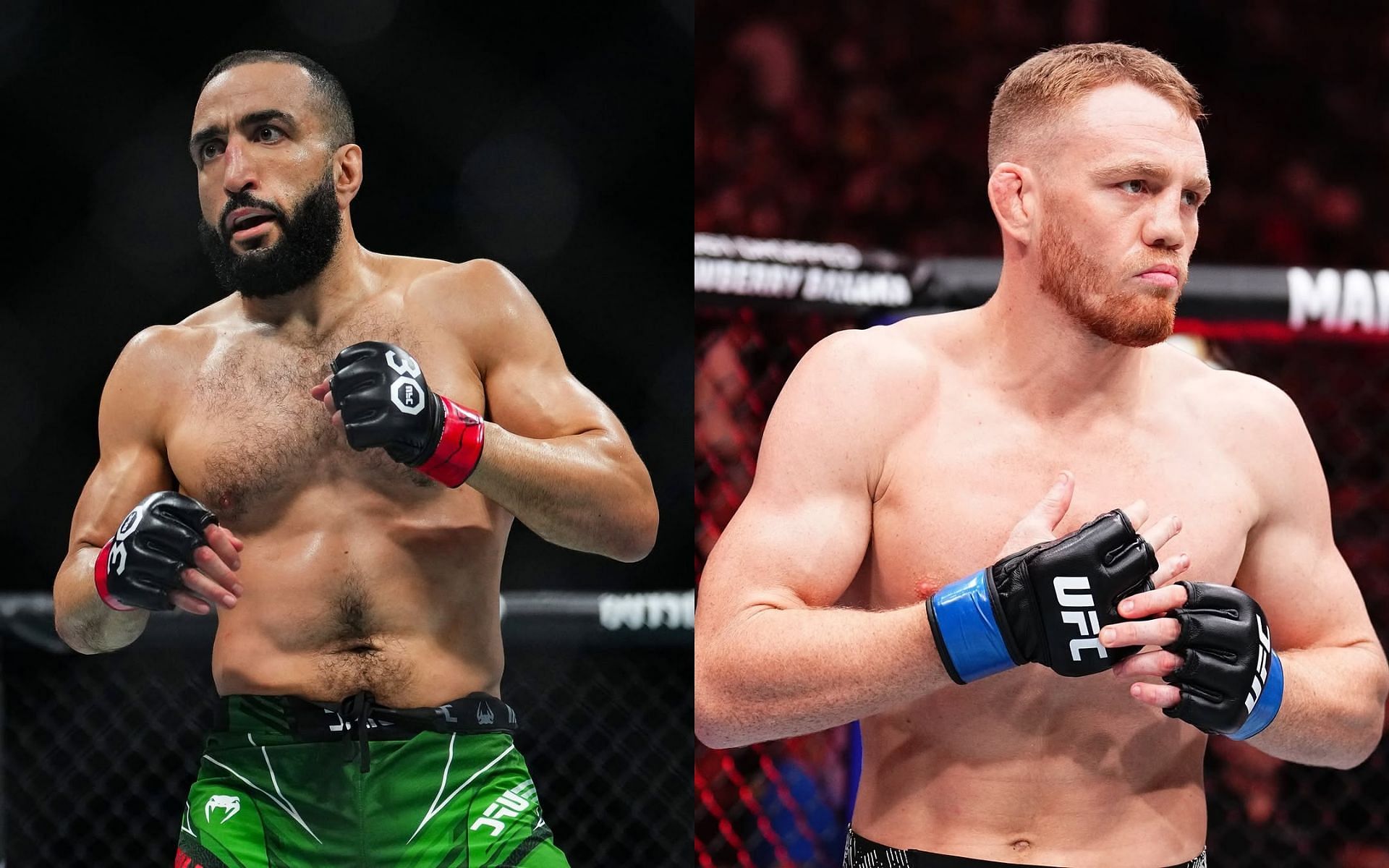 Belal Muhammad (left) previews his fight with Jack Della Maddalena (right). [Images courtesy: @ufcanz on Instagram]