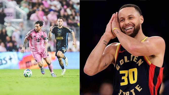 Watch: Steph Curry trolls LA fans for booing as he catches $850,000,000 soccer star in action