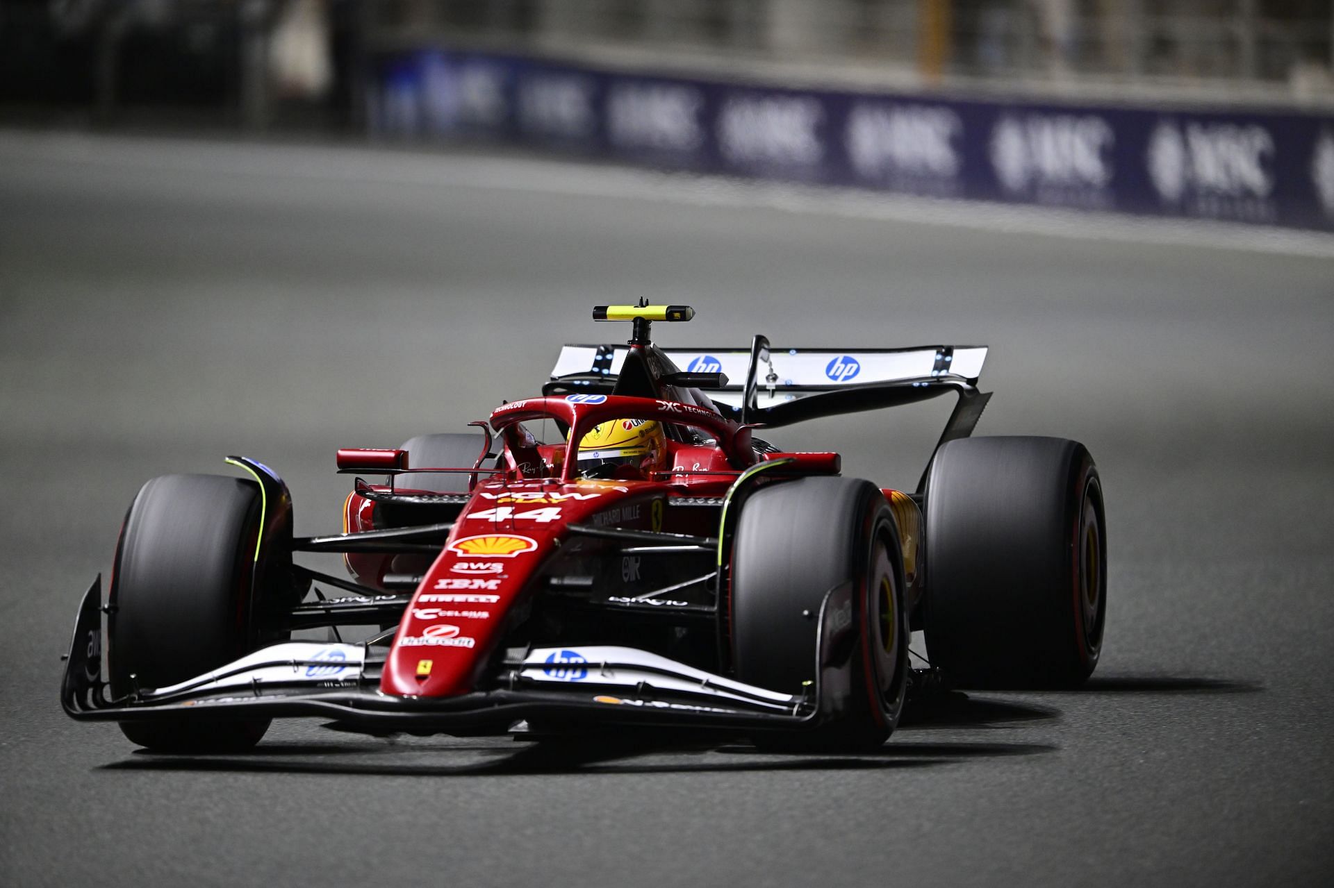 Lewis Hamilton runs during the qualifying of the Saudi Arabia GP- Source: Getty