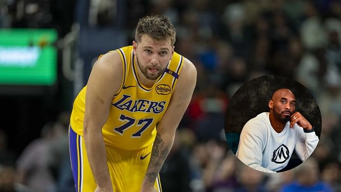 "Best thing he can do after being down 3-1" : Fans hail Luka Doncic's $5,000 efforts to restore vandalised Kobe Bryant & Gigi Bryant's mural in LA