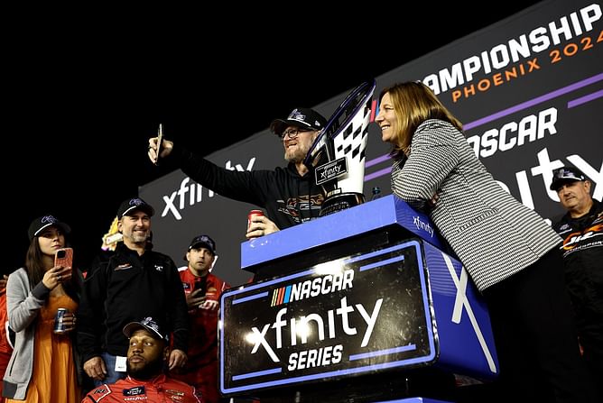 Dale Jr.’s wife Amy drops 1-word reaction to Kelley Earnhardt’s son Wyatt’s ‘back-to-back’ win at Hickory Motor Speedway