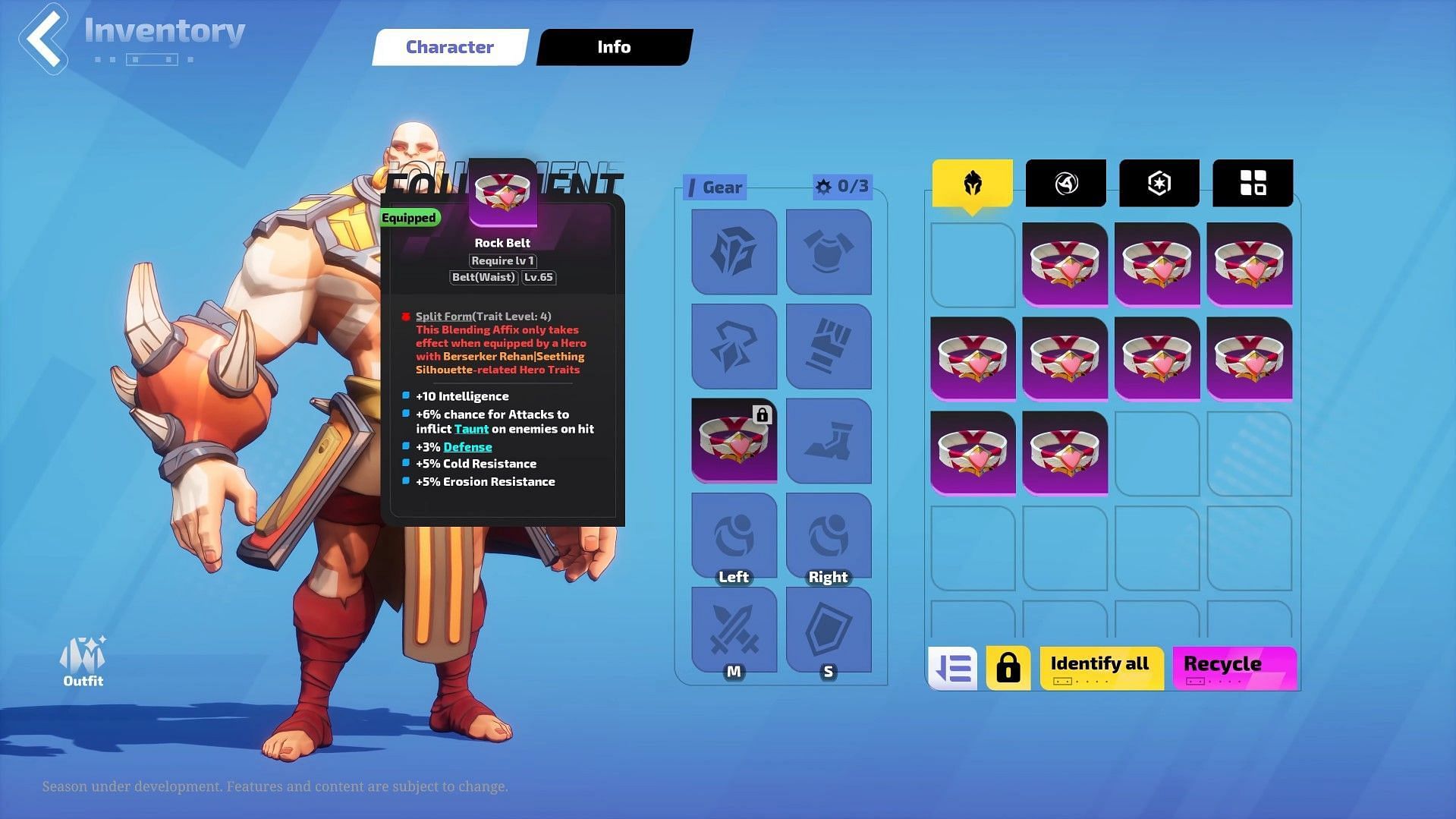 Blended belt on Rehan (Image via XD)