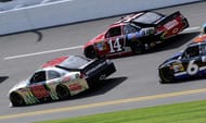 Dale Jr (88) and Tony Stewart (14) during race one of the Gatorade Duel at Daytona International Speedway, February 23rd, 2012 - Source: Imagn
