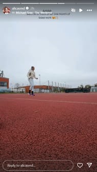 Screenshot of Alica Schmidt's Instagram story (@alicasmd/ig)