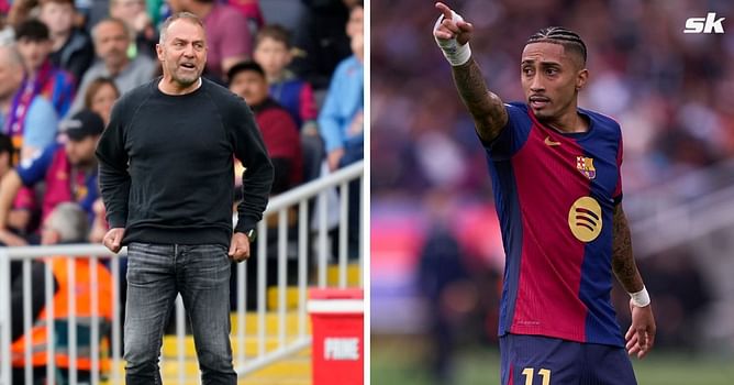 Hansi Flick reveals what he told Raphinha to inspire Barcelona comeback as Catalans beat Celta Vigo 4-3 after being 3-1 down