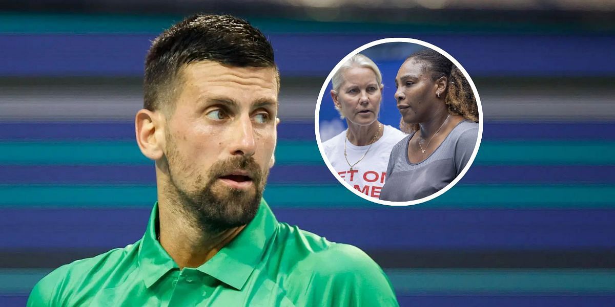 Novak Djokovic (left), Rennae Stubbs and Serena Williams (right), Sources: Getty