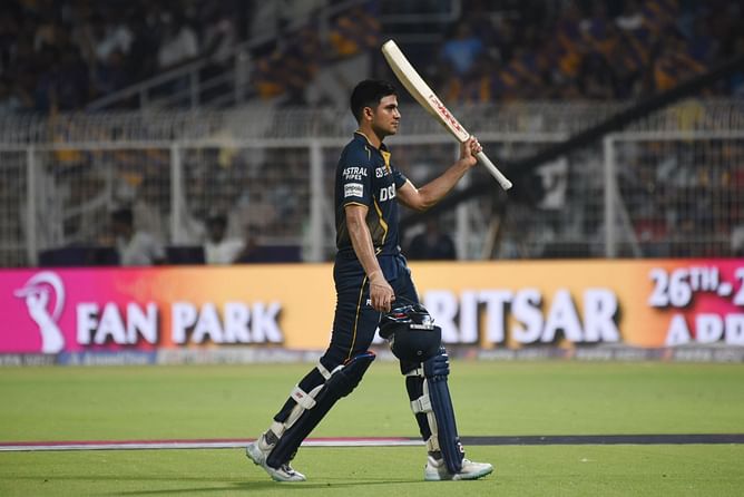 Shubman Gill's brilliant 50-ball 84 ends as he mistimes a low full toss off Maheesh Theekshana in RR vs GT IPL 2025 match