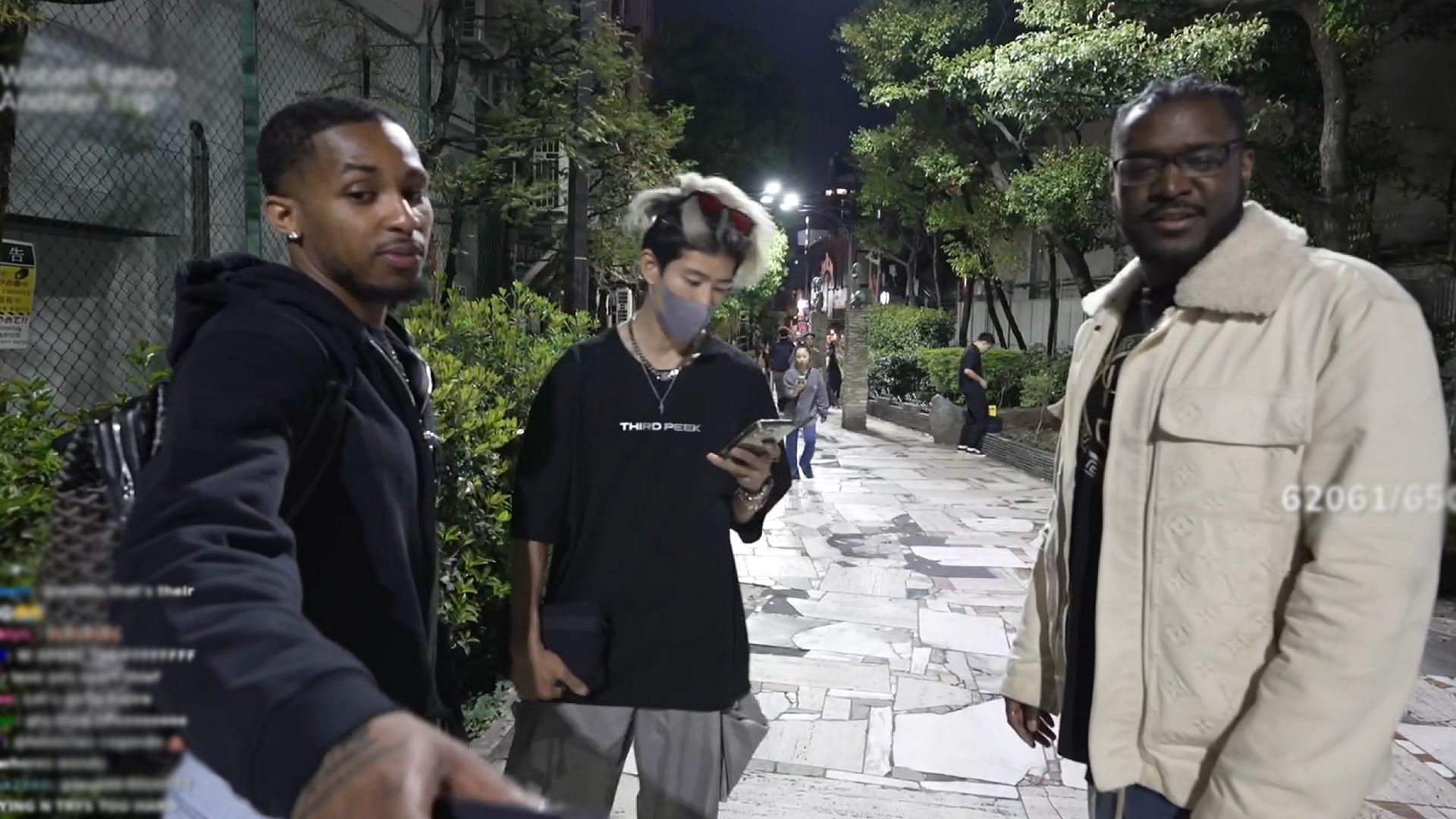 XpertThief meets up with DDG during his IRL Japan stream on Twitch (Image via DDG/Twitch)