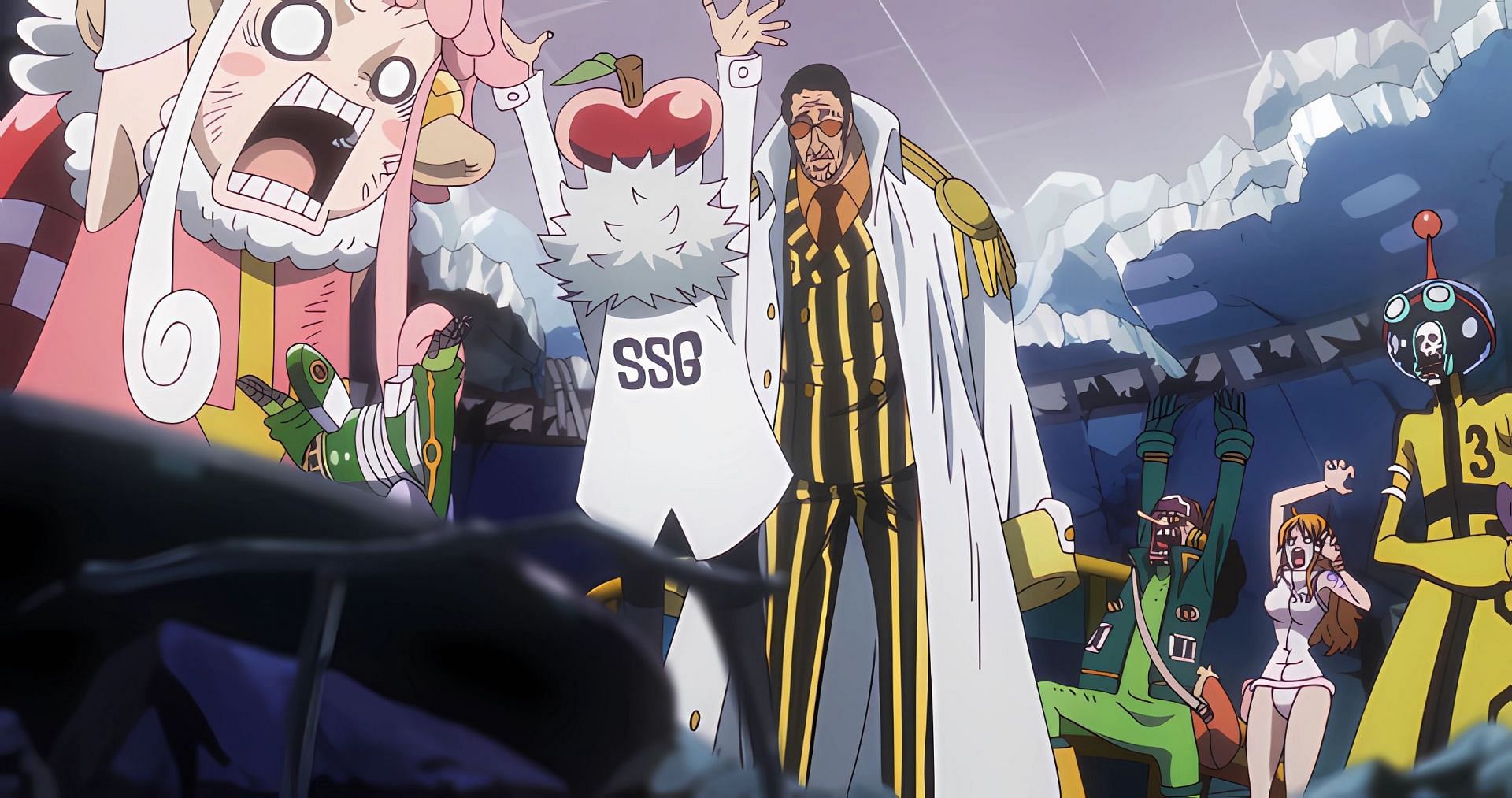 Kizaru enters the lab (Image via Toei Animation)
