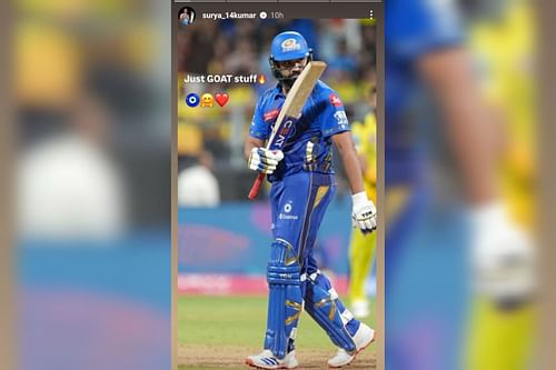 Suryakumar Yadav posts passionate message for Rohit Sharma (Image via Instagram-@surya_14kumar)