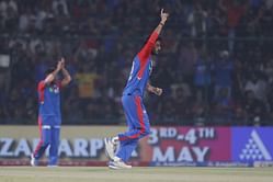 Axar Patel wins battle of captains by trapping Ajinkya Rahane LBW for 26 with a skidder in DC vs KKR IPL 2025 match [Watch]