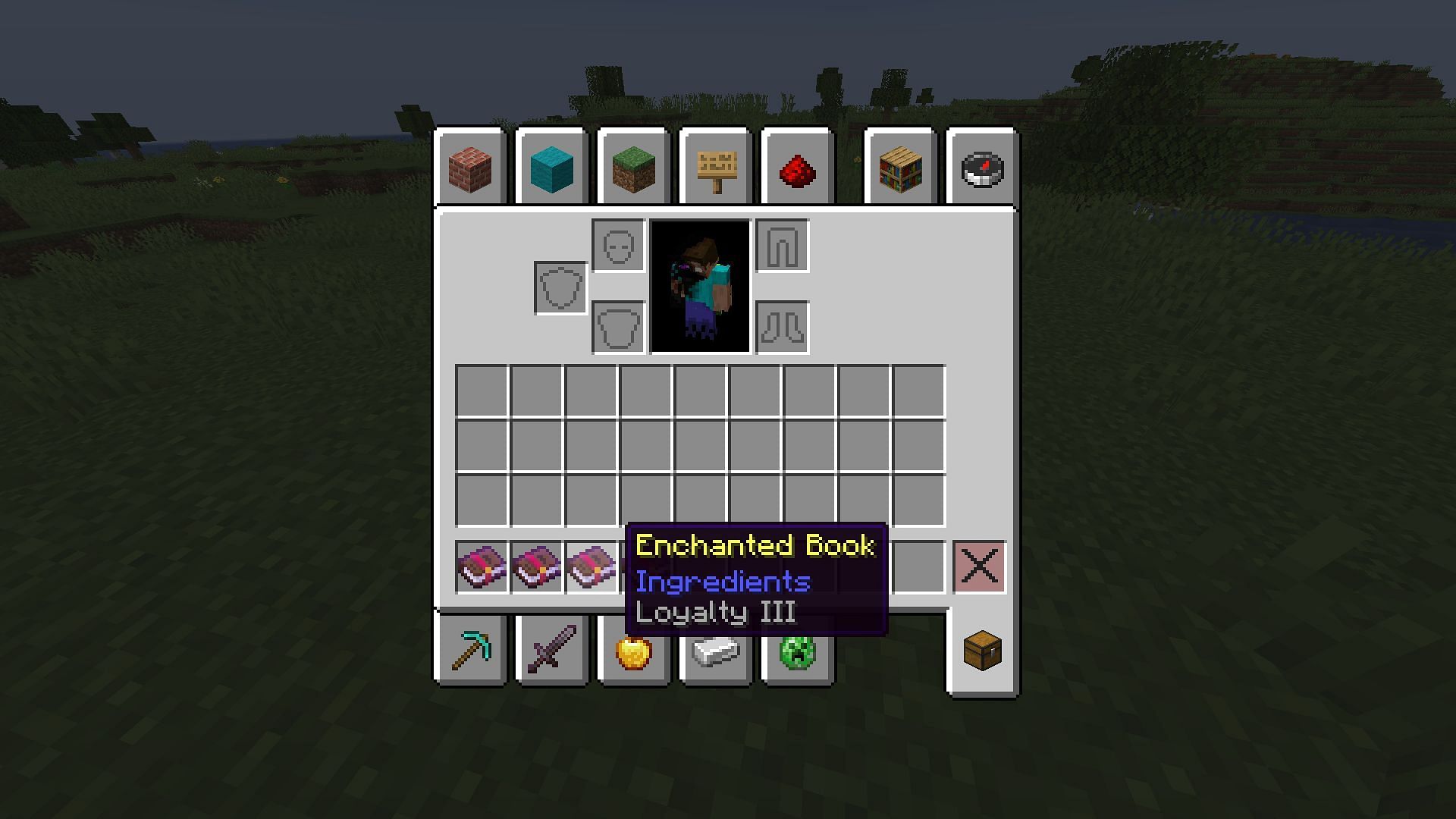 Loyalty enchantment changes how you use tridents. (Image via Sportskeeda Gaming || Mojang Studios)