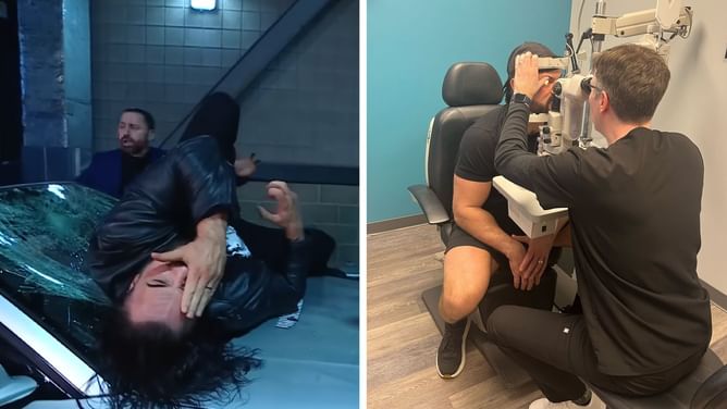 Drew McIntyre sends a message after getting his eye checked