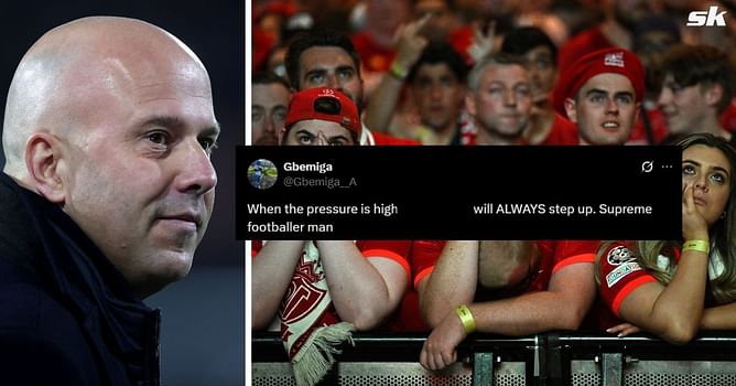 "When the pressure is high he will ALWAYS step up", "Supreme footballer" - Fans hail Liverpool star as they win PL after 5-1 win over Spurs