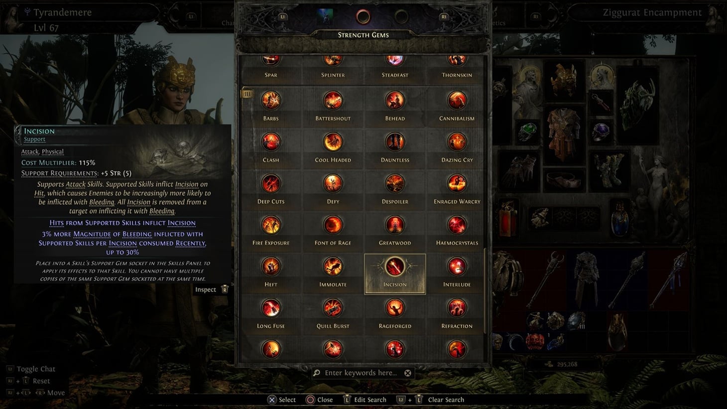Path of Exile 2 Incision Support Gem effects, and how to get