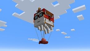 Minecraft player builds hilarious working train using happy ghasts