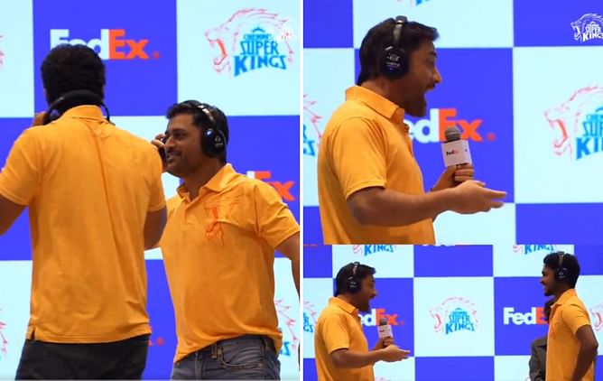 MS Dhoni plays fun game with Chennai Super Kings teammates ahead of MI vs CSK IPL 2025 match [Watch]