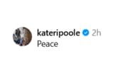 Kateri Poole's reaction (Image Source: @_oliviamiles_/Instagram)