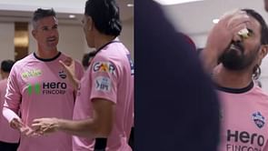 Kevin Pietersen puts cake on birthday boy KL Rahul's face after planning with Munaf Patel ahead of GT vs DC IPL 2025 match [Watch]