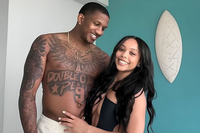 WATCH: Michael Penix Jr. and fiancée Olivia turn heads at Kendrick Lamar, SZA's GNX tour concert in Atlanta