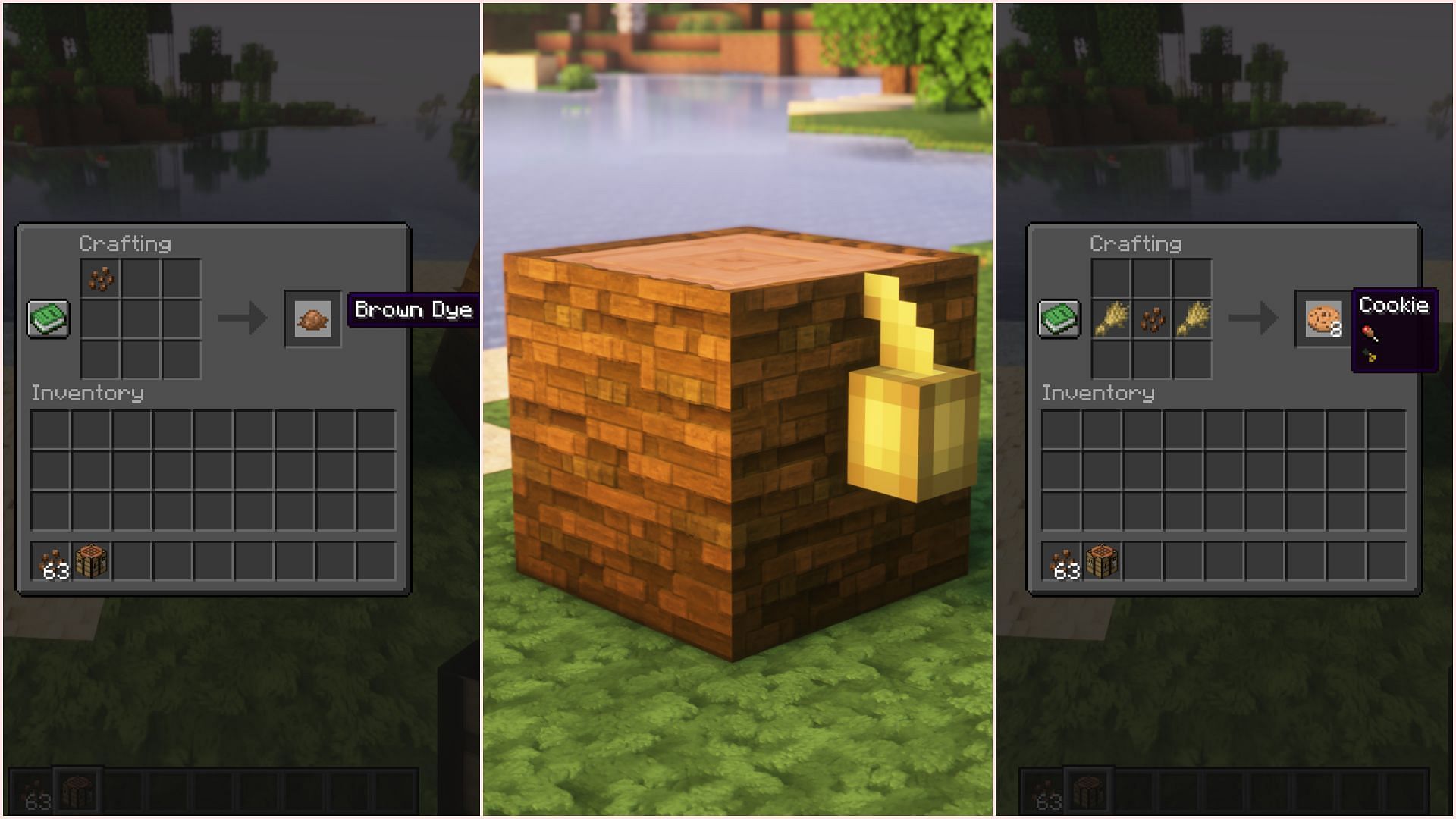 Cocoa beans can be grown and used to make dye or cookies. (Image via Sportskeeda Gaming || Mojang Studios)