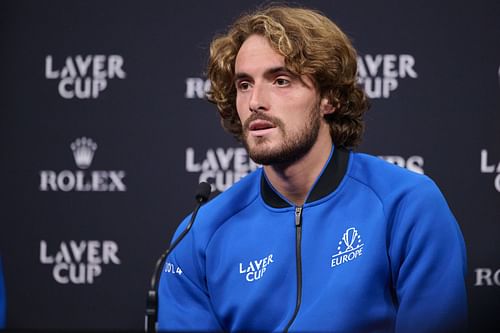 In Picture: Stefanos Tsitsipas during the 2024 Laver Cup (Source: Getty)