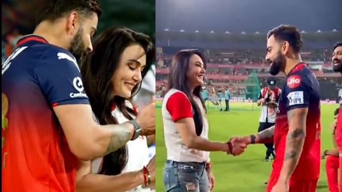 पंजाब किंग्स की हार के बावजूद प्रीति जिंटा ने जीता दिल, RCB के खिलाड़ियों से की मुलाकात; देखें वीडियो
