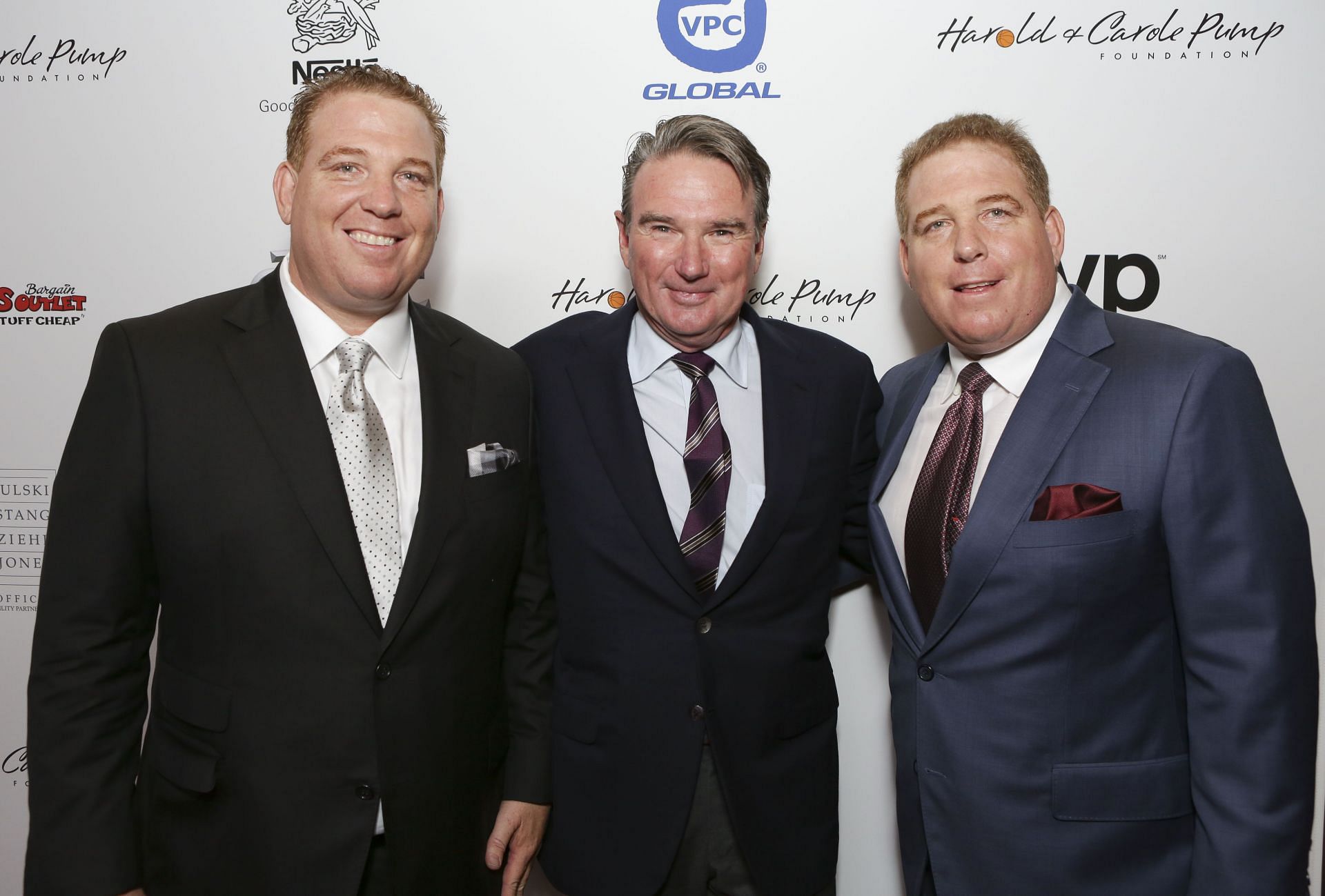 Jimmy Connors (middle) at a charity event in 2014. (Photo: Getty)