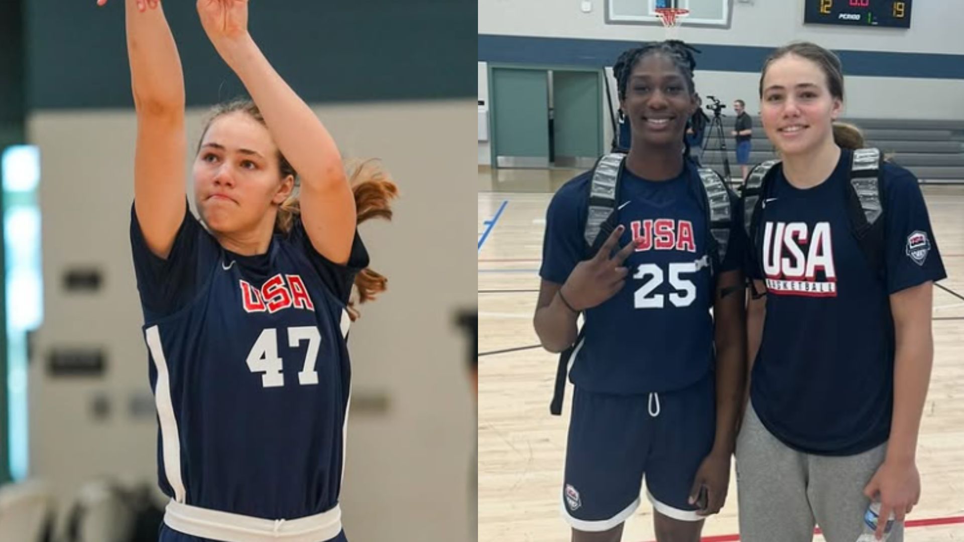 6’4’’ freshman Ella Peper impresses with dominant display on both ends at GUAA Session 1