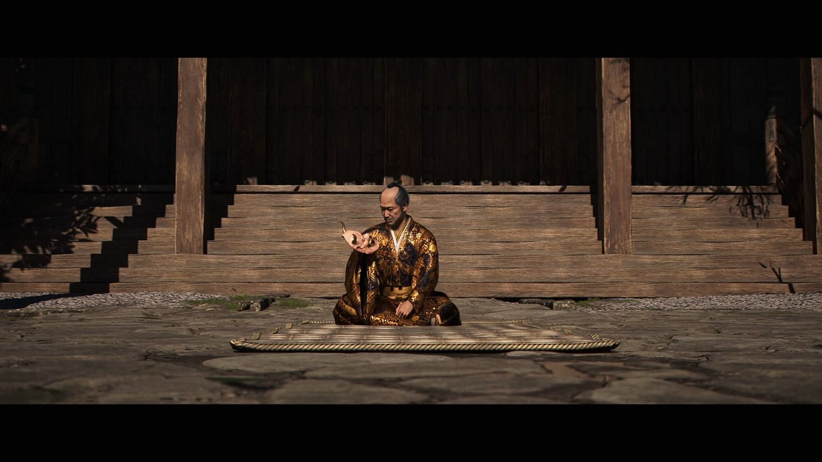 Ashikaga Yoshiaki is spared (Image via Ubisoft)