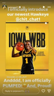 Iowa coach shares her excitement after Wright joins WBB | via @janjensen13/ig