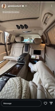 Eugenie Bouchard IG Story | Source: Eugenie Bouchard Instagram/@geniebouchard