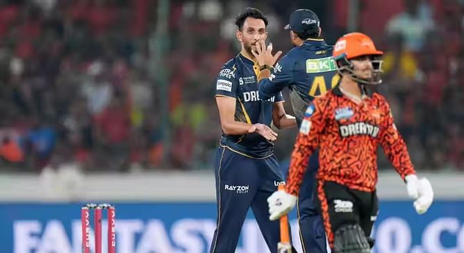 Ishan Kishan holes out to deep backward square leg to leave SunRisers reeling in SRH vs GT IPL 2025 match [Watch]