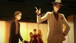 The Dinner Table Detective episode 1: Reiko, Kageyama, and Kazamatsuri are introduced over a murder