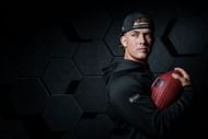 Jaxson Dart at 2025 NFL Scouting Combine Portraits - Source: Getty