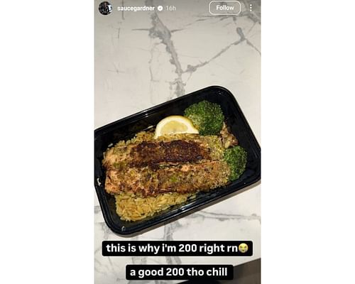 Jets CB Sauce Gardner reveals reason behind his “good 200” pounds frame [IG/@saucegardner]