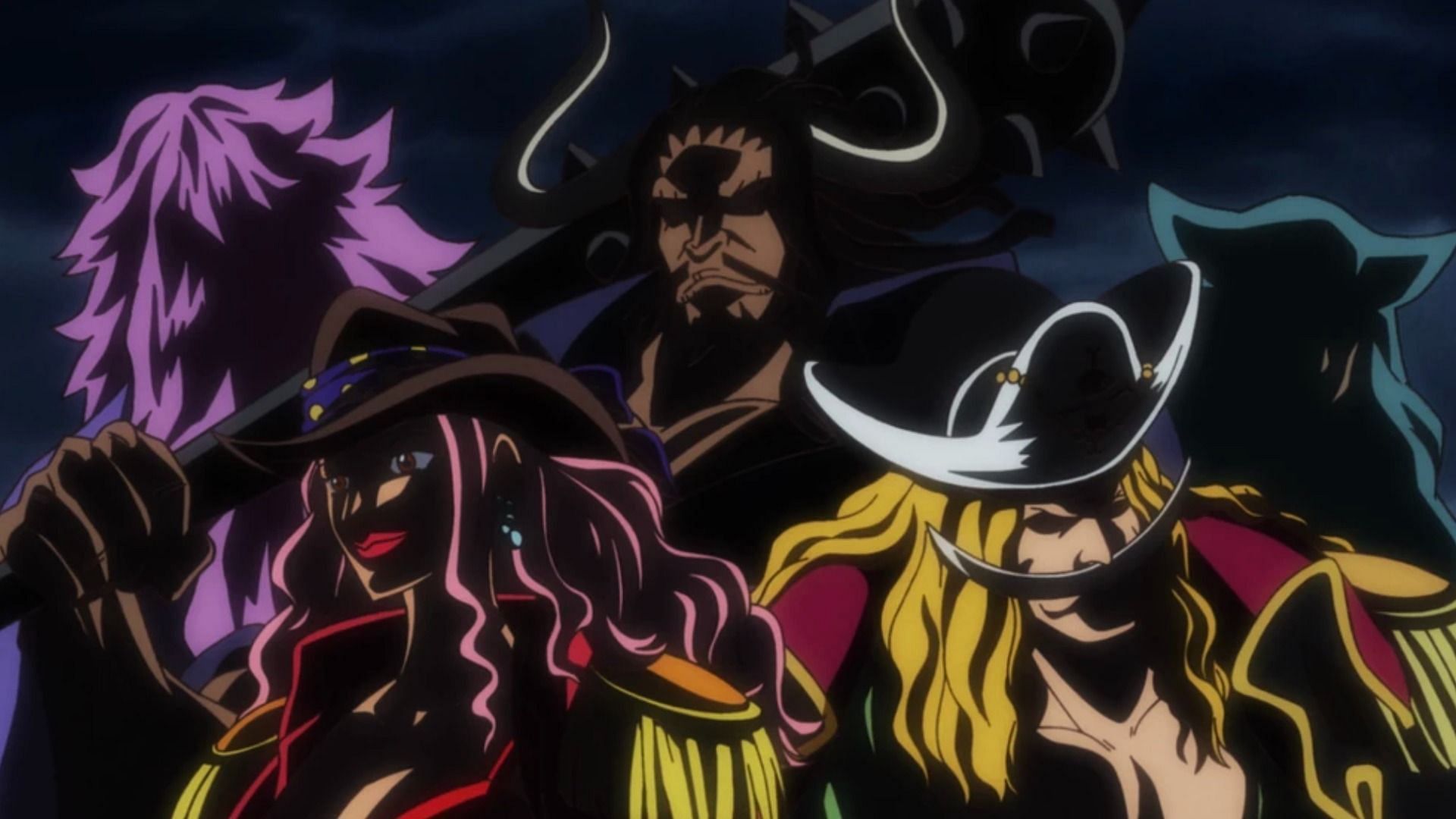 Members of the Rocks Pirates (Image via Shueisha)