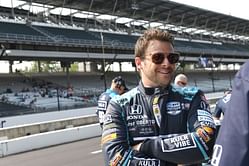 Marco Andretti seemingly laughs off Martin Brundle's gridwalk failure ft. Usher at F1's Saudi Arabian GP