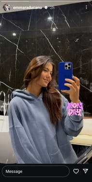Emma Raducanu's Instagram story; ( Source - Instagram @emmaraducanu)