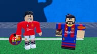 Craft soccer balls and sell them to professionals to earn money (Image via Roblox)
