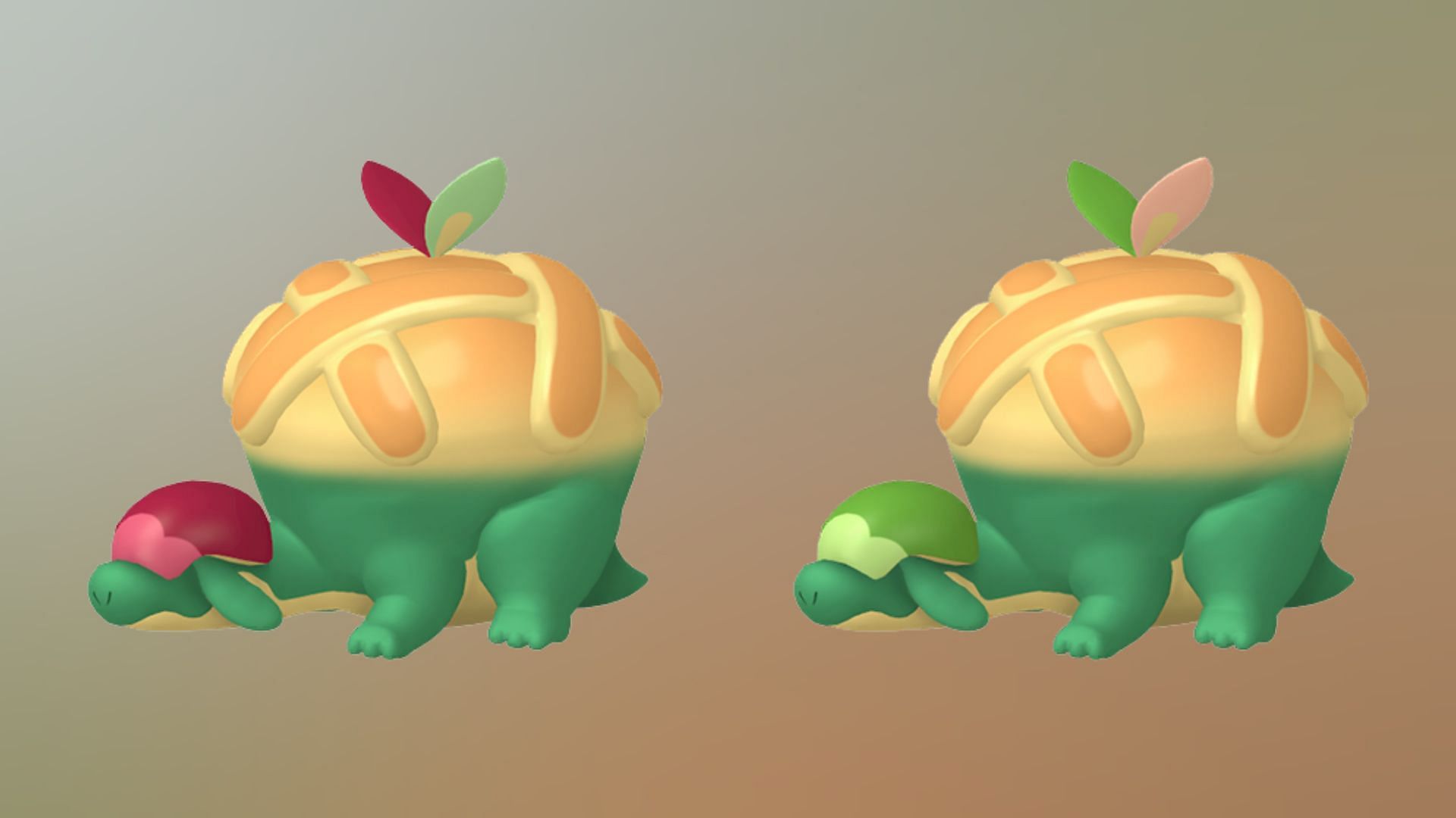 Appletun Shiny comparison (Image via TPC)
