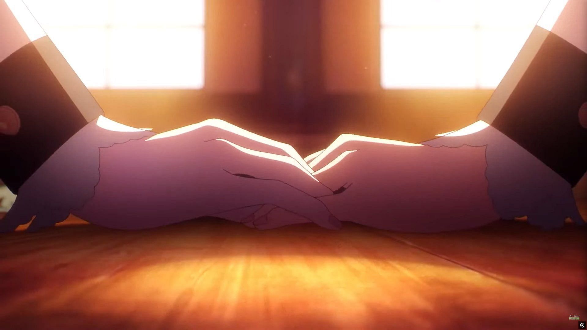 Otoha and Lilisa connecting as seen in the most recent episode (Image via Bandai Namco Pictures)