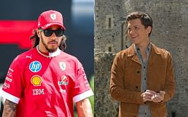 Lewis Hamilton attends Beverage Forum alongside Marvel superstar Tom Holland