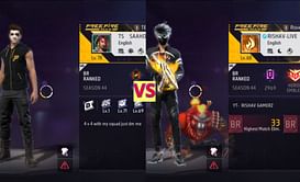 Saaho YT vs Rishav Gamerz: किसके Free Fire MAX में बेहतर क्लैश स्क्वाड स्टैट्स हैं?