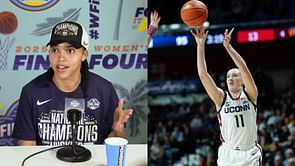 "Oh my goodness, she might be a better shooter than me": Azzi Fudd gets 100% real on first practice with UConn's Allie Ziebell