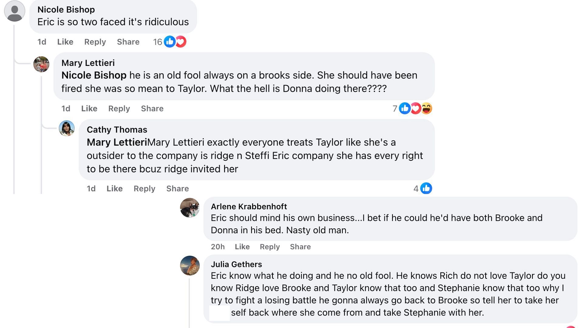 Screenshot from a Facebook post (Image via Facebook/@The Bold and the Beautiful✅)