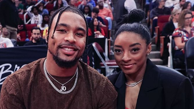 Jonathan Owens' wife Simone Biles sums up her hectic schedule with a message