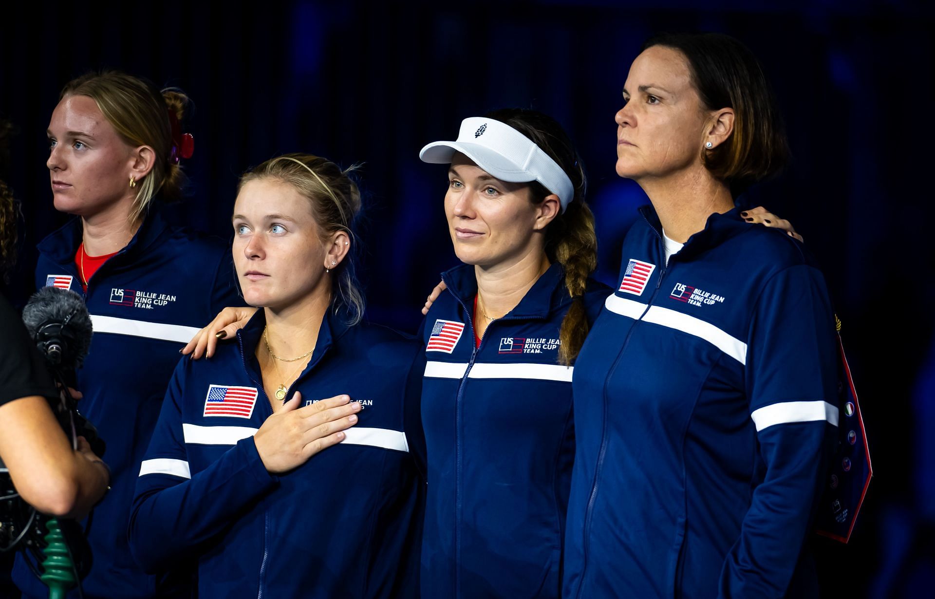 Team USA at the Billie Jean King Cup Finals 2024. (Photo: Getty)
