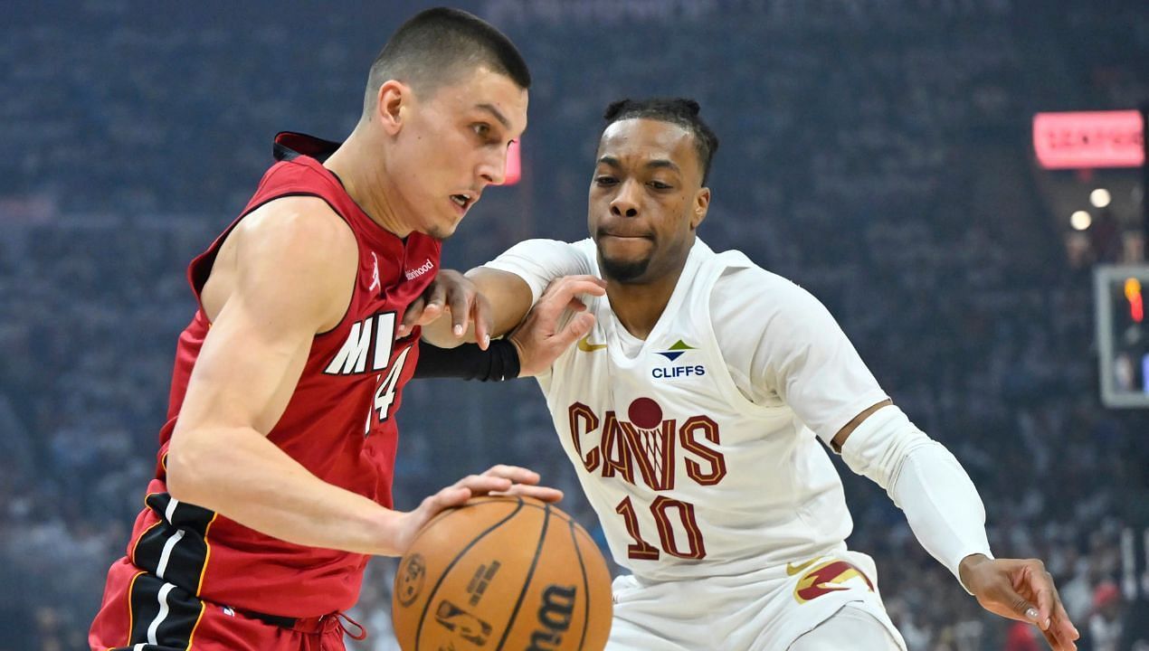 Miami Heat vs Cleveland Cavaliers predicted starting lineups and depth charts for Game 2 (April 23) | 2025 NBA Playoffs. (Image Credit: Imagn)