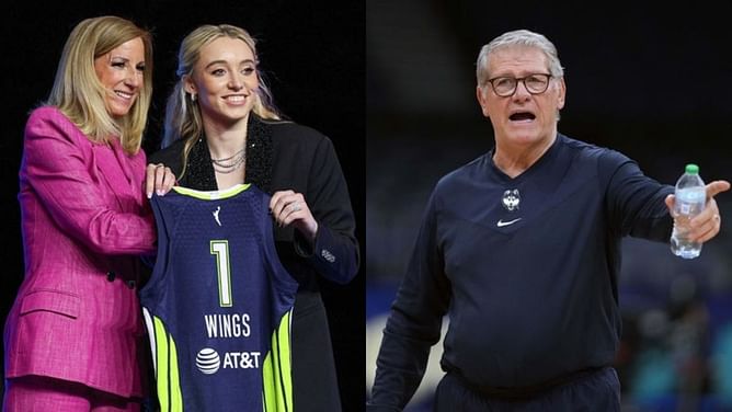 Geno Auriemma tears up as Paige Bueckers becomes the No. 1 draft pick for the Dallas Wings